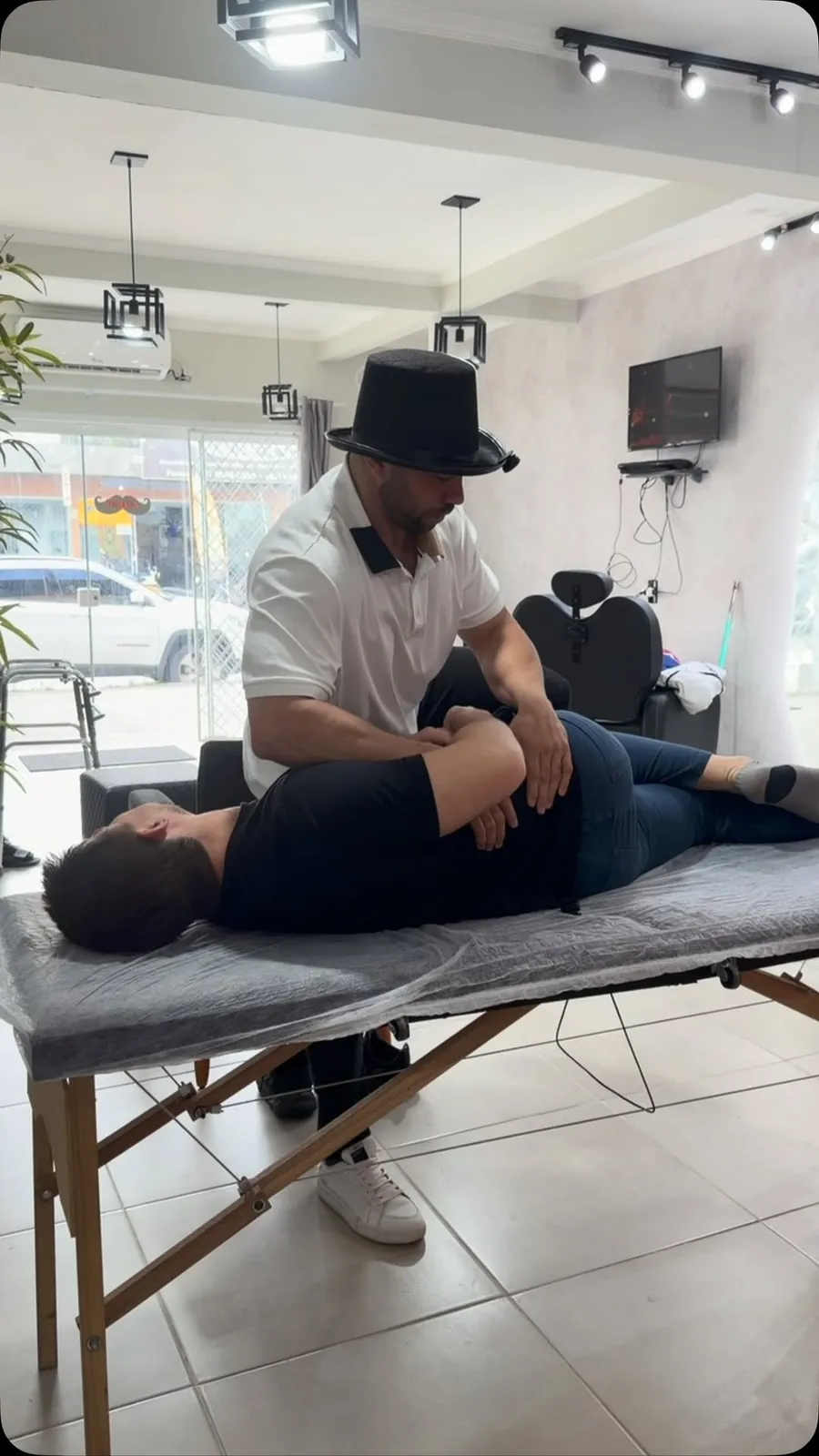 Atendimento na clínica